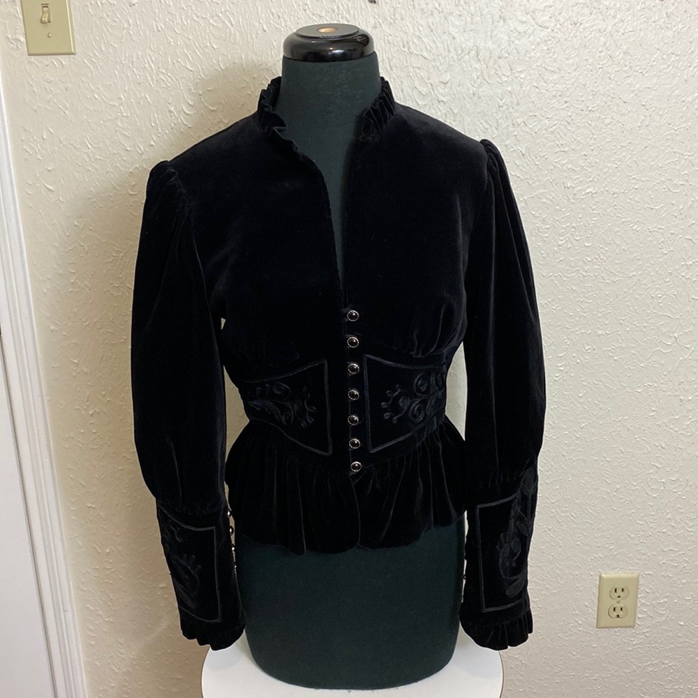 Helene Straber velvet jacket vintage